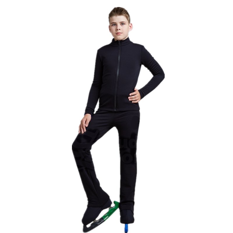small luxurious child skating suit suit training boy adult black skating training 0831m