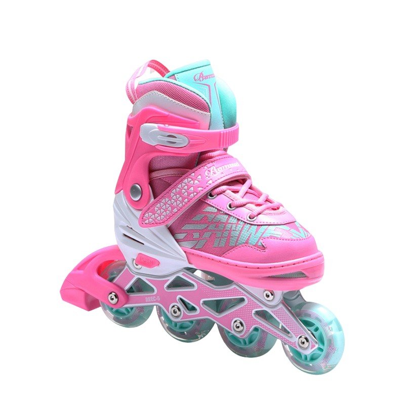 CHILDREN'S SKATES MULTI-LAYER PROTECTION AGAINST CRASHING PU ROLLER SKATES