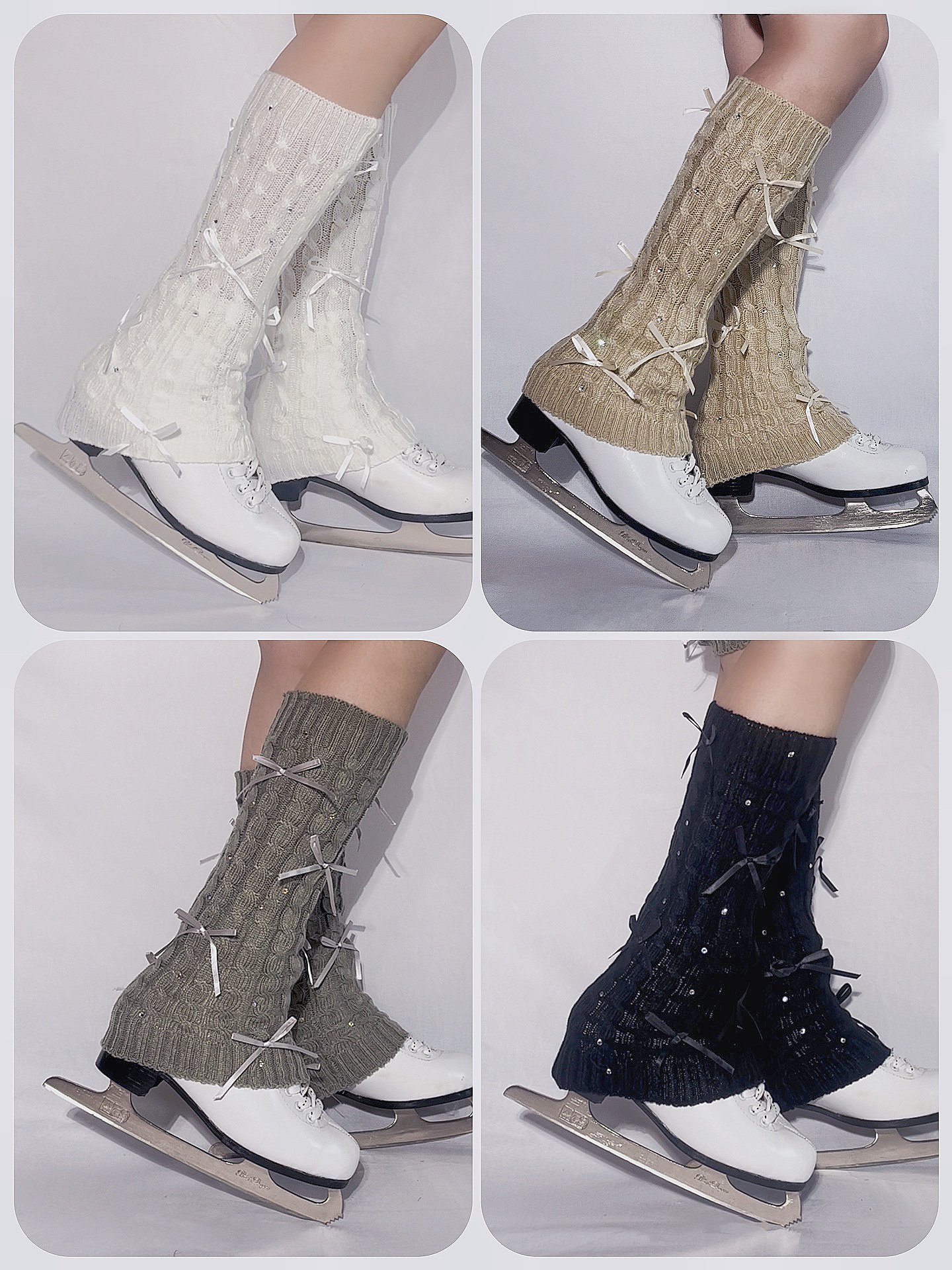 Fancy skating, butterflies set of hot-dry-legged boots, four colors