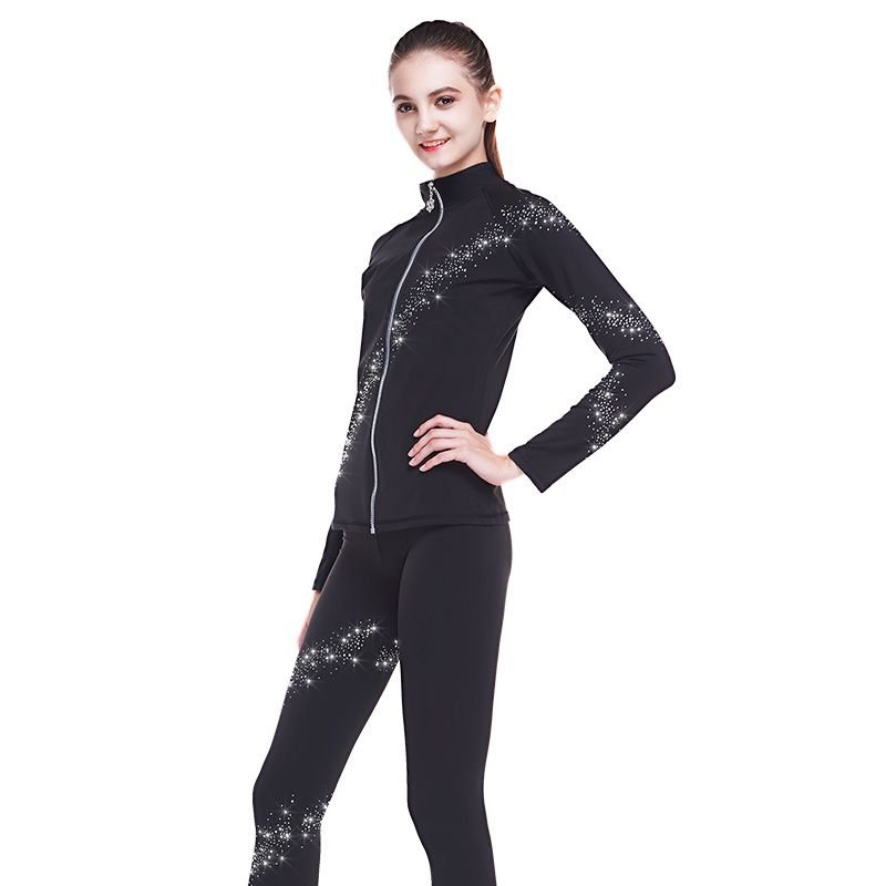 Figre skating suit for children to train for starling adult velvet skating suit