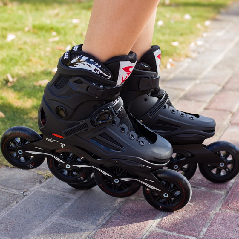 Quick-Shoot-Shoot-Shoot-Shooting four-wheeling adult kaupan skates, adult dry ice-free men and women