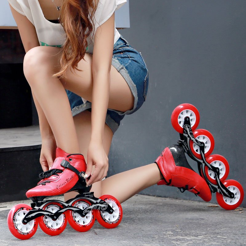 Specialized straight-drive slider, adult carbon-fibre-high-wheel slipper, child skater