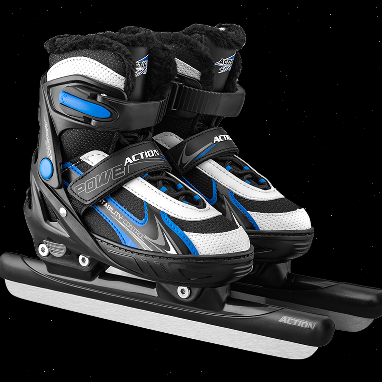 An adult child with a moving skating skating shoe can change a pair of skating shoes with a fury skating slipper