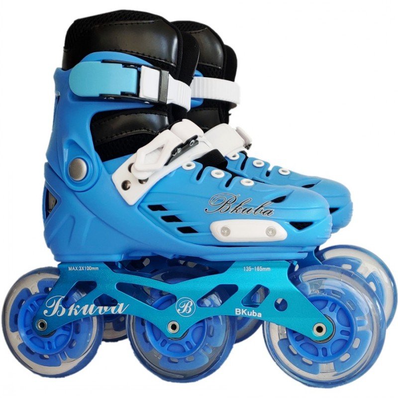 Children's third-wheeler skates, men's and women's straight rows, skating skating