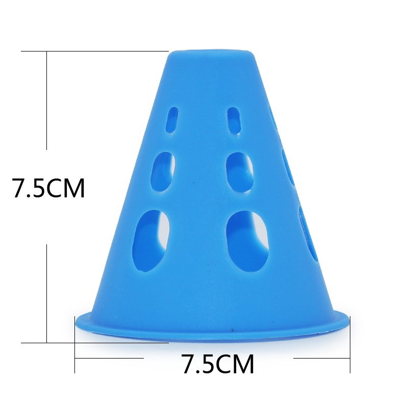Windproof wheel skating poles flatly training cups with thick road blocks marked with round skating slippers