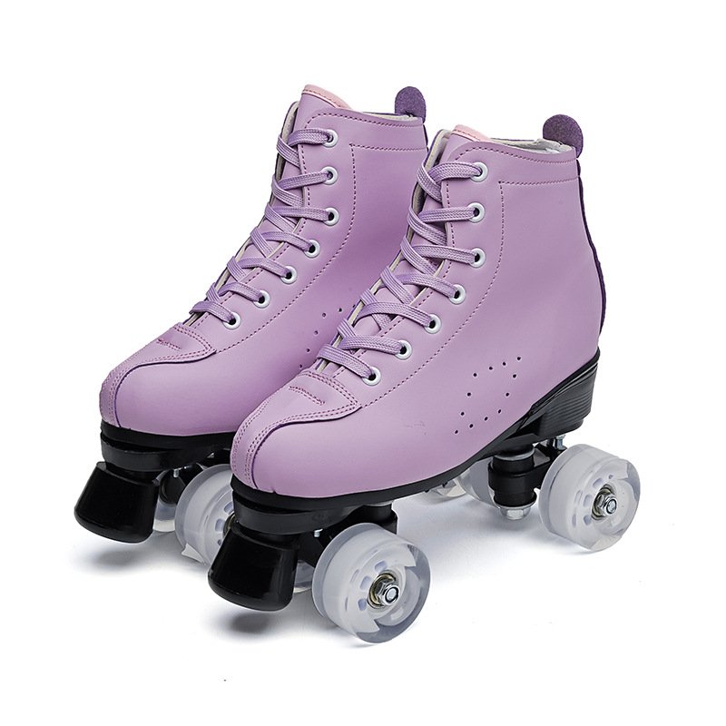 Two roller skate skates, four rounds of adult dry skates, adult ice skater, adult ice skater
