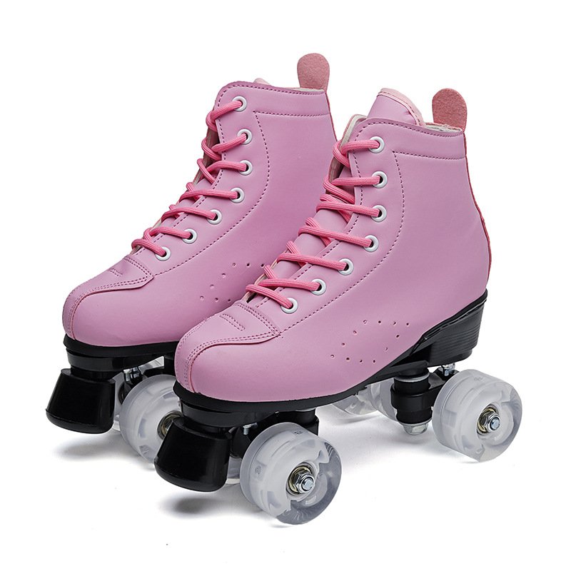 Two roller skate skates, four rounds of adult dry skates, adult ice skater, adult ice skater