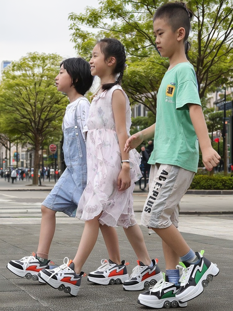 Agloat real shape-shifter skates, boys and girls, scrambling skates