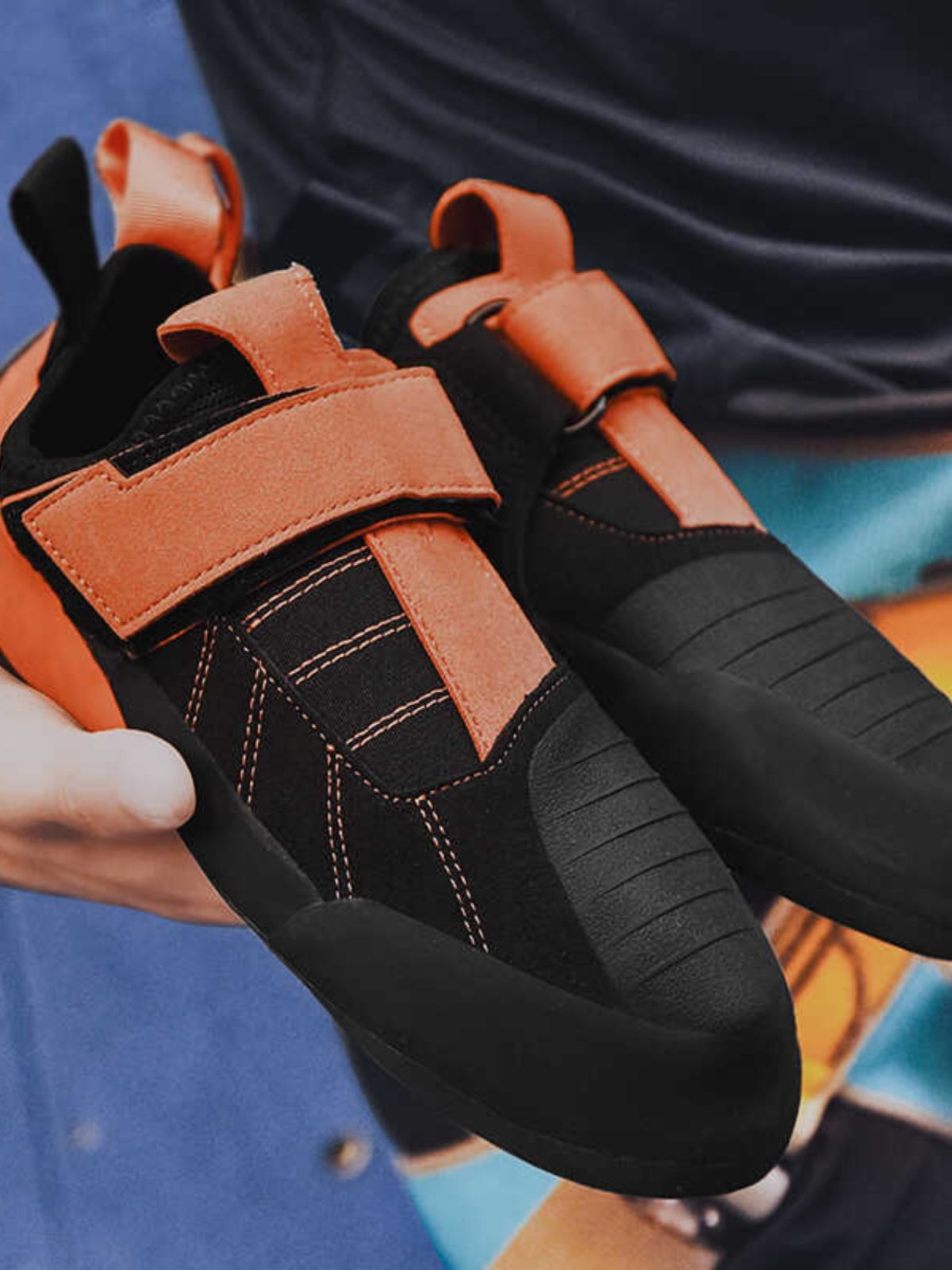 Indoor outdoor exercise training on slid-resistant adult climber shoes