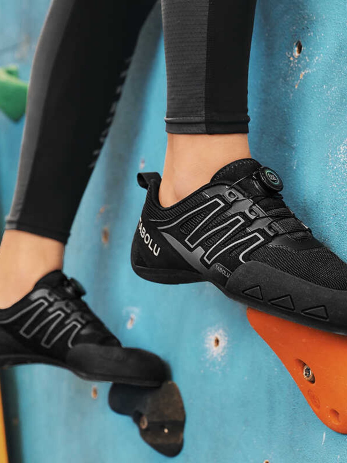 First-time home-school freshman climbs shoes outside the house