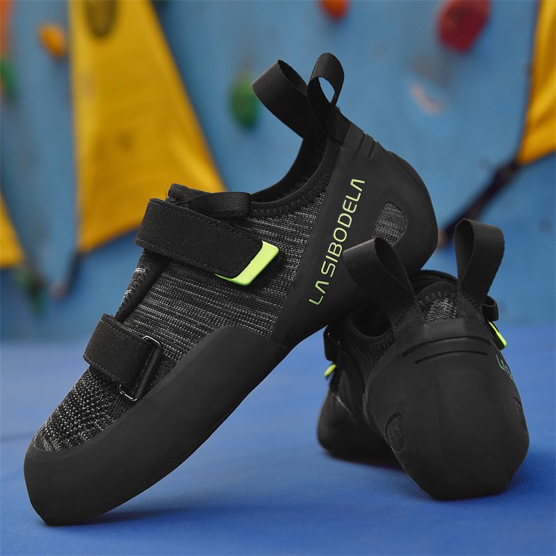 New rock-climbing shoes for men and women in indoors