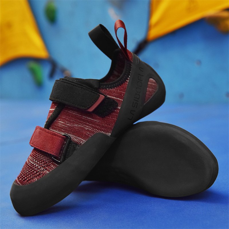 New rock-climbing shoes for men and women in indoors