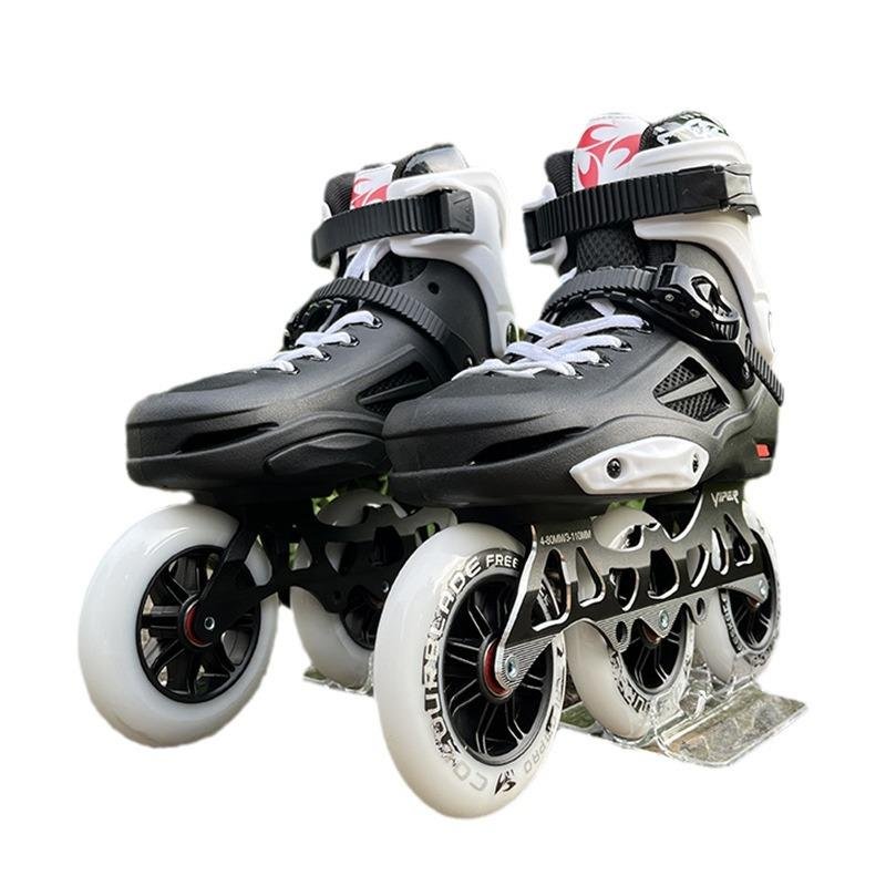 Big wheel slipper, adult skier, adult skater