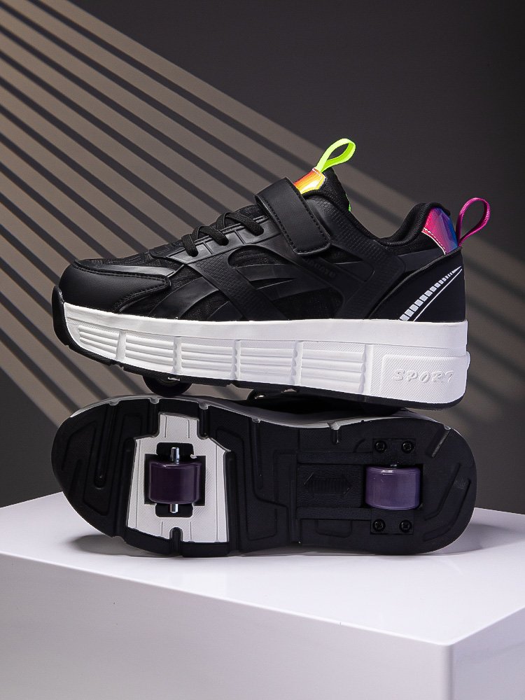 Children ' s Spring and Summer New Double Shoe Breaker Girls Net Air Roller Shoe Boys Skating Shoe Students