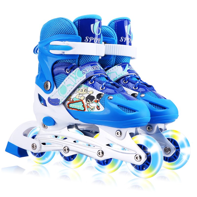 MICRO3-4-5-6-7-8-9-10-12 YEAR-OLD MALE AND FEMALE SKATER CHILDREN WITH FULL ROLLER SHOES