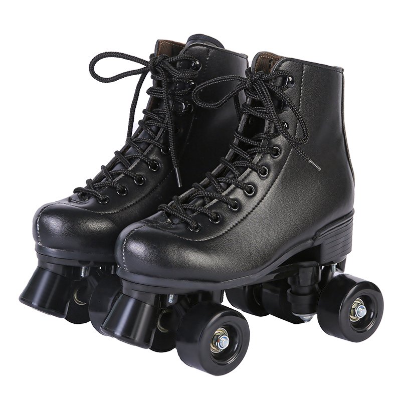New pair of ice skates, adult four-wheel skates, adult male and female