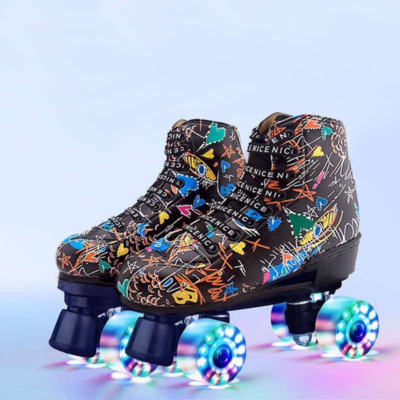 Pink roller skater roller skates, boys and girls, dry skates