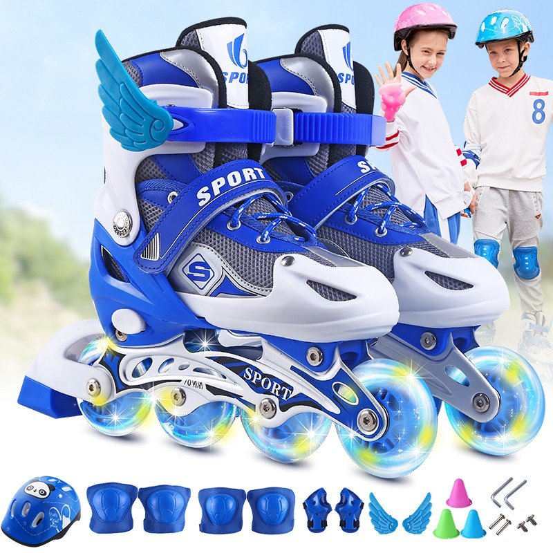 dbh skater children with boys and girls in a skating roller skates