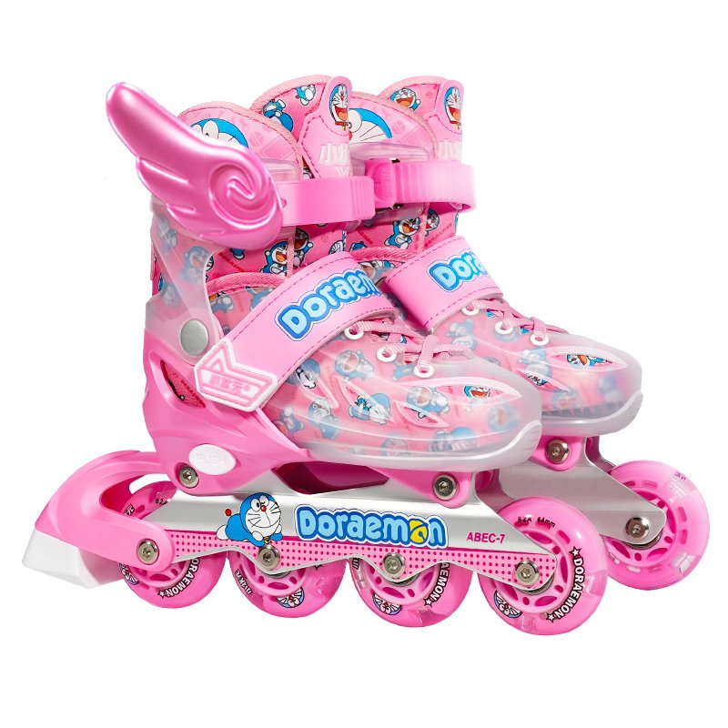 Dicanon Child skategirls, roller skates full of beginner skates, boys with dry skates straight on