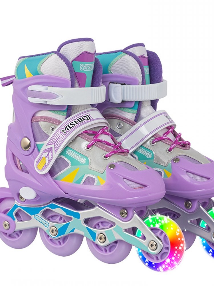 Dicanon alone, boys and girls can switch skates to a full set of adult skates
