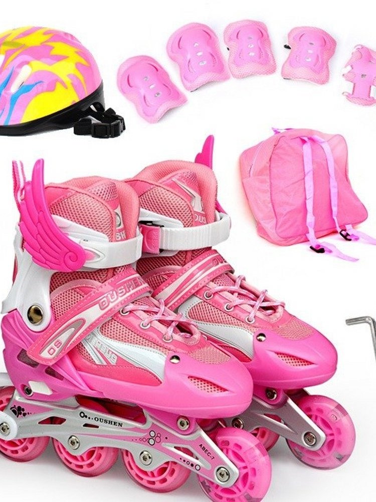 Dicannon Cross-border makers can regulate the roller skates for flash children, and the first-time boys and girls in a roller skate