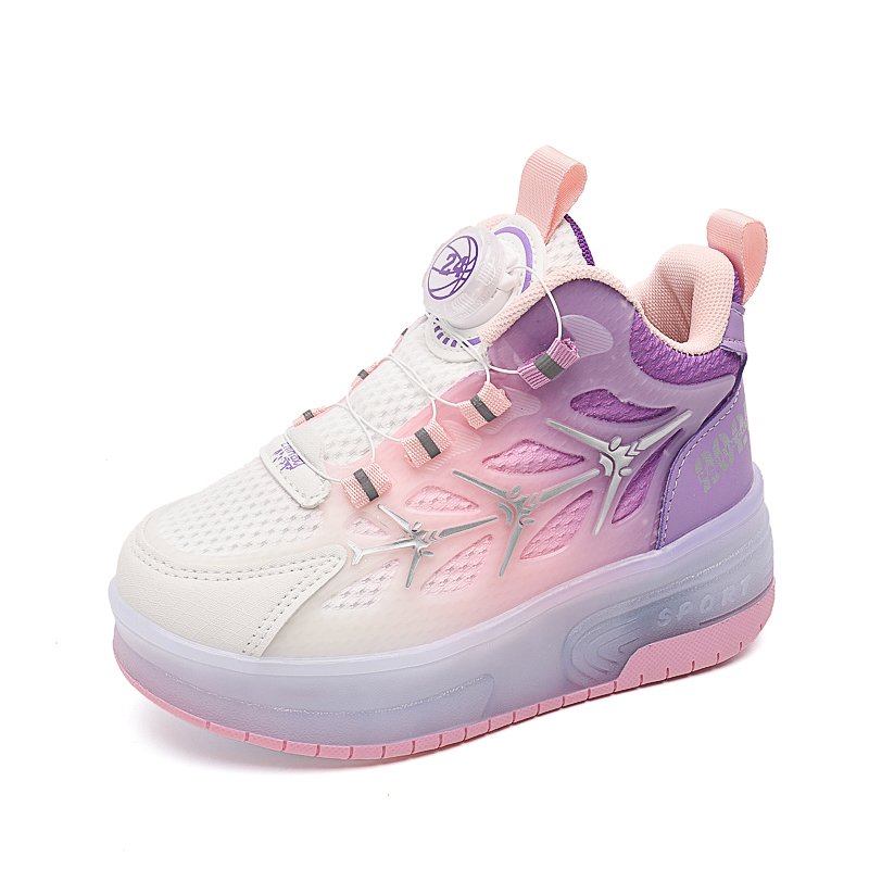 Quick-shoe boys, four-wheeled girls' sports wheel, walkers, invisible pairs of shoes