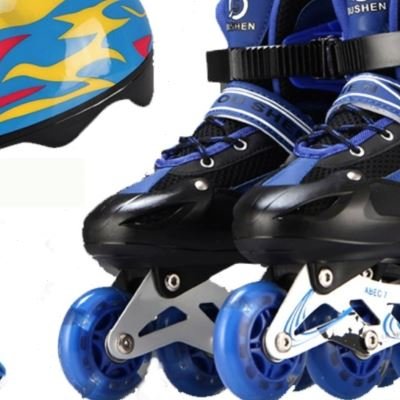 All boys and girls with skates and skates in real skates