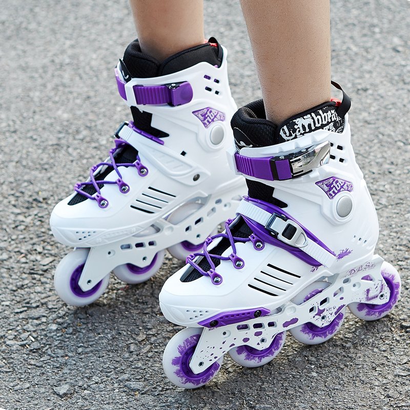 The cougar community college boys and girls roller skates