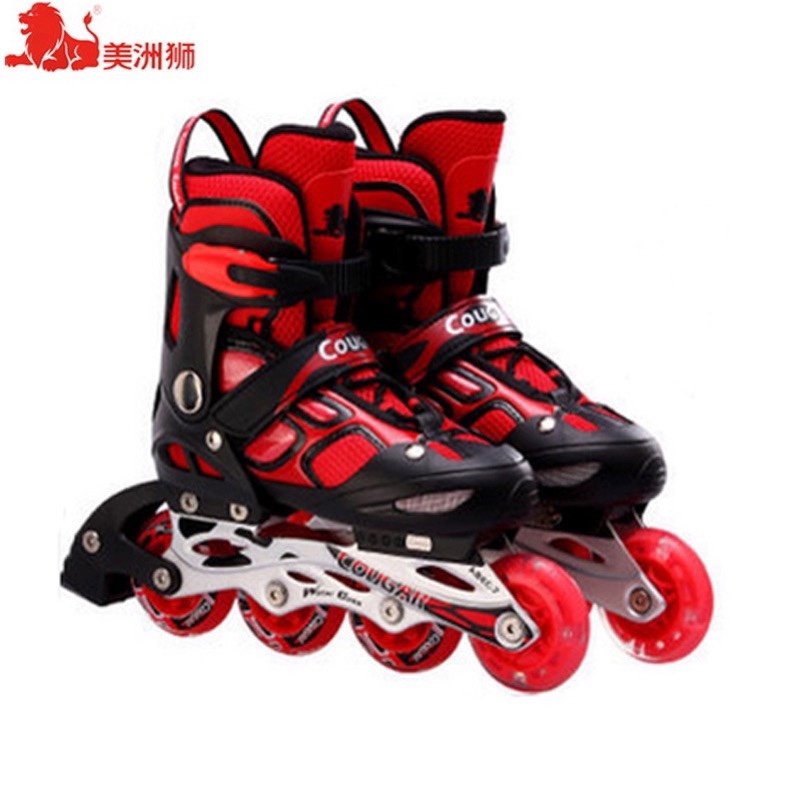Adult children specialized in Cougar wheel skates can switch straight to roller skates and dry skates beginners aged 2-6-12