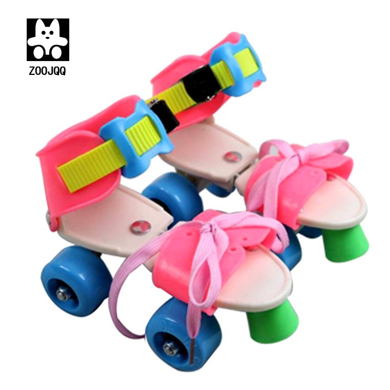 Double-trip, four-wheel skate skates, roller skates across the border