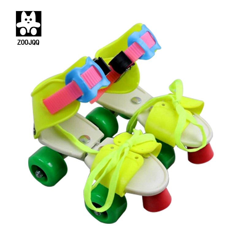 Double-trip, four-wheel skate skates, roller skates across the border