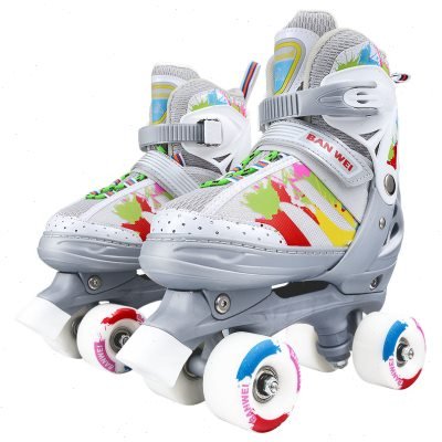 High-quality skates full of two-wheeled, male and female roller skates for 3-5-6-8-10-year-olds