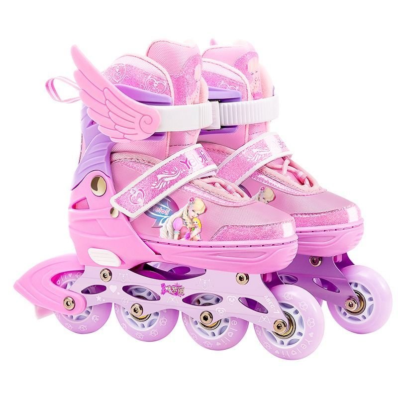 Skating slipper children, junior girl beginner, straight-on-roller professional skater skating suit for big boys