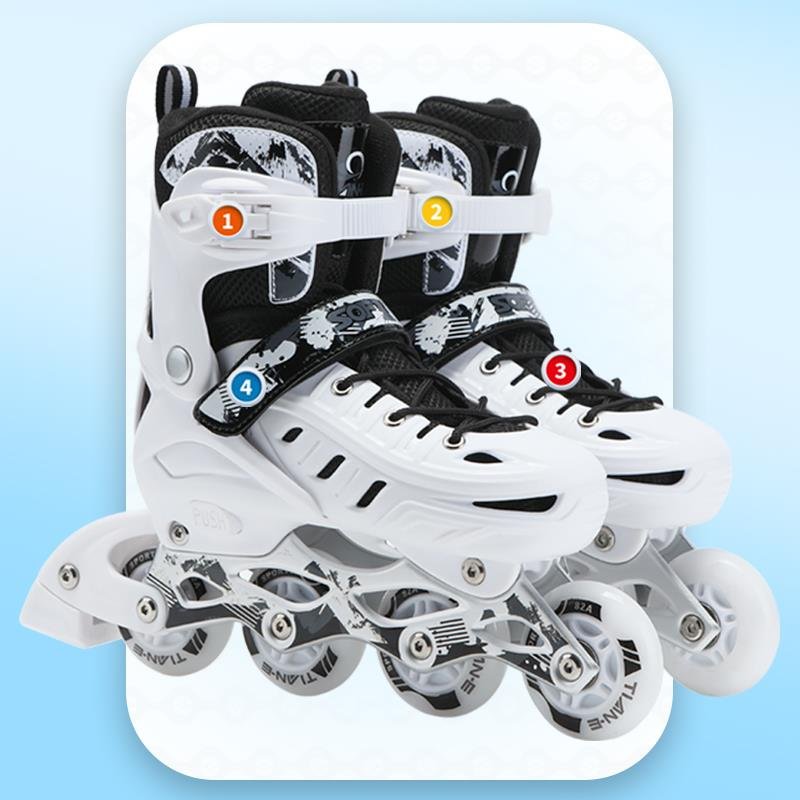 Decanon skates, adult skating straight-line young male and female professional children