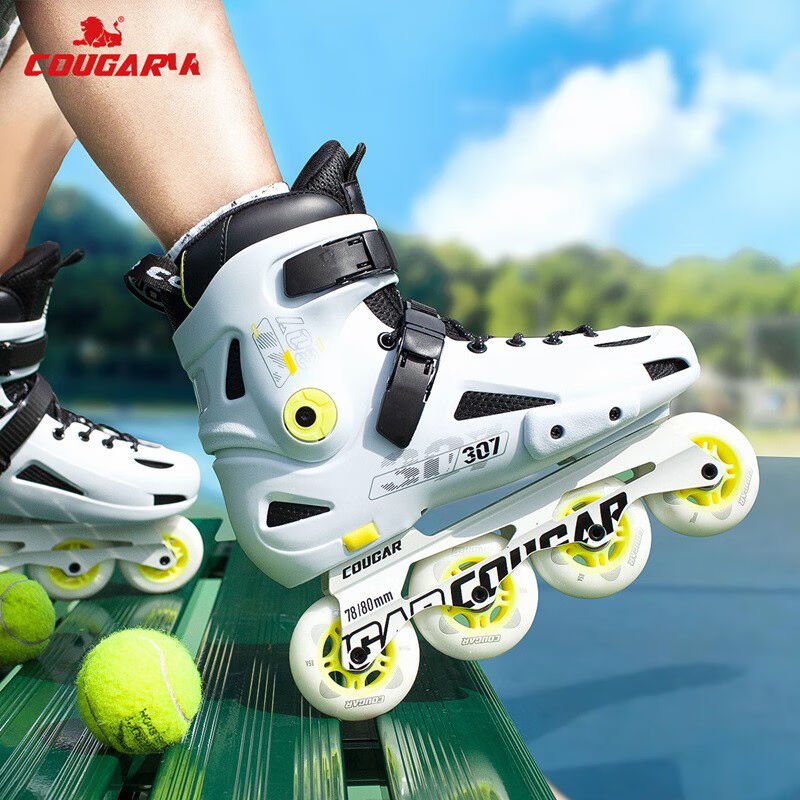 COUGAR (COUGAR) MZS 307C MALE AND FEMALE ROLLER SKATES STRAIGHT SKATES DRY