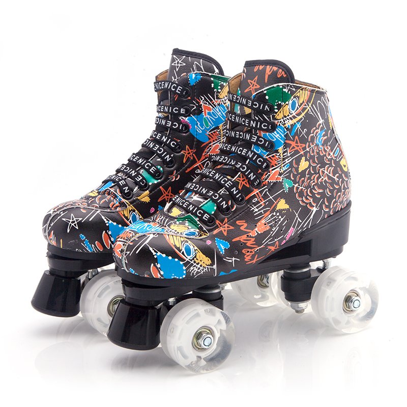 Two roller skates for adults, dry skates, four-wheel skates for adult boys and girls