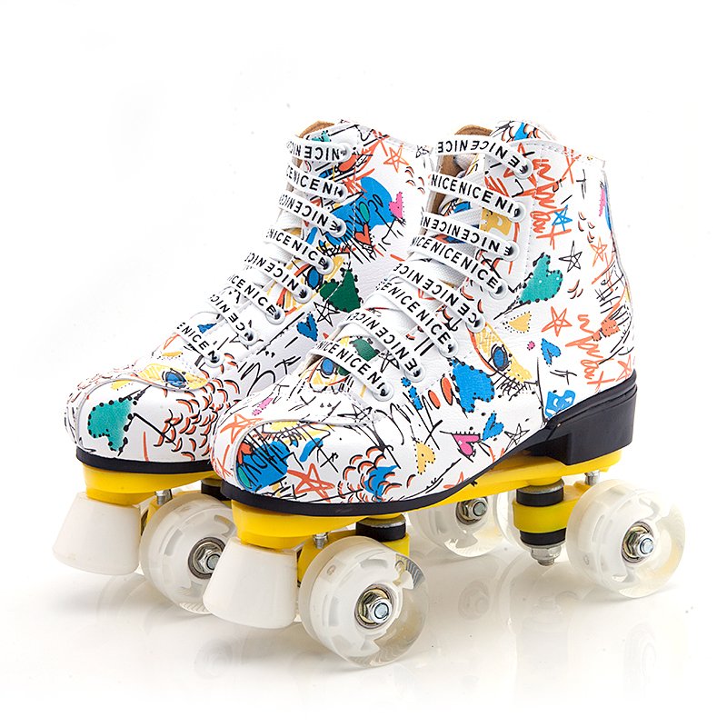 Two roller skates for adults, dry skates, four-wheel skates for adult boys and girls