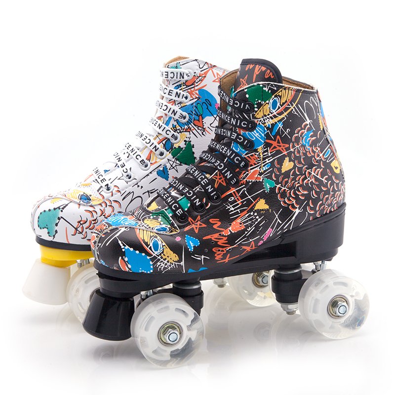 Two roller skates for adults, dry skates, four-wheel skates for adult boys and girls