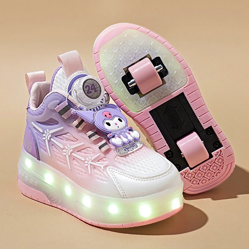 Dicka girls with two pairs of shoes and 2024 springs of children's skating shoes can contract