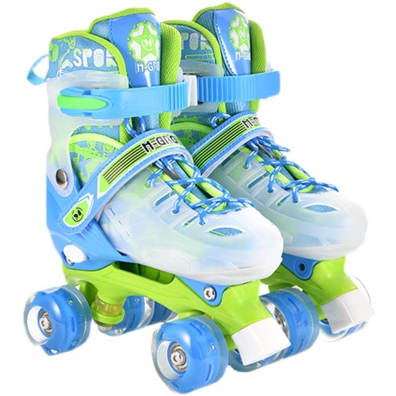 Skating slippers for the baby child beginner with a double-wheeled four-wheeled skating shoe boy and girl skater