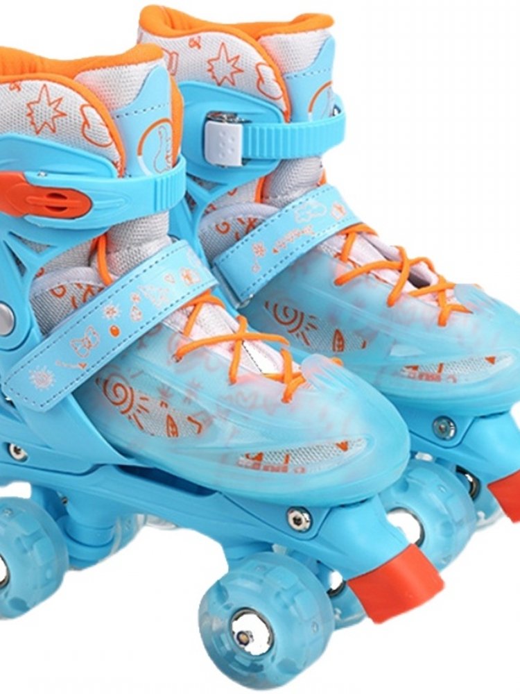 Dickanon Junior Skating Shoe, twin-sliding skates, four rounds of dry skates for girls