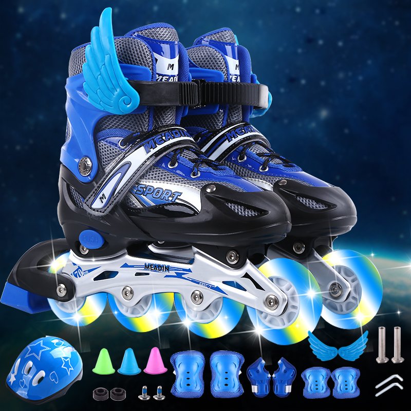MICRO REGULAR SKATER CHILDREN, FULL OF SKATING SKATING SKATES AND DRY-SKATING WHEELS TO GET BOYS AND GIRLS STARTED