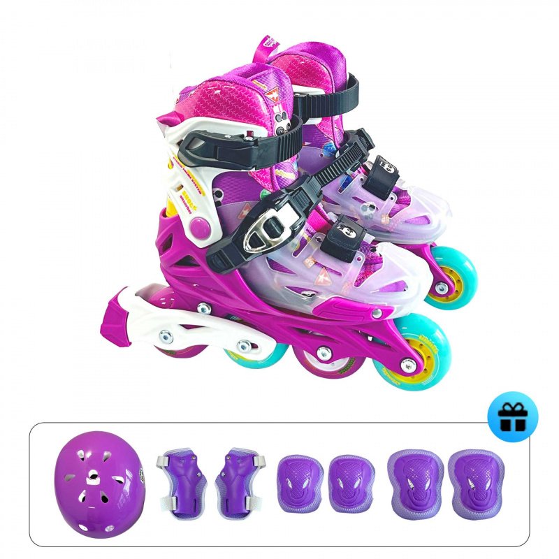 The factory's professional skater children's straight-line men's and women's rollers are full of dry skates