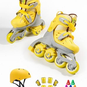 Children's beginners' roller skates, boys and girls' pairs of skates