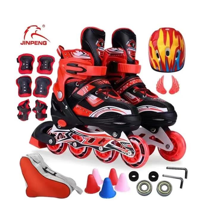 Children aged 3-5-7-8 to 12 years, girls and boys, with a full set of skating shoes for children