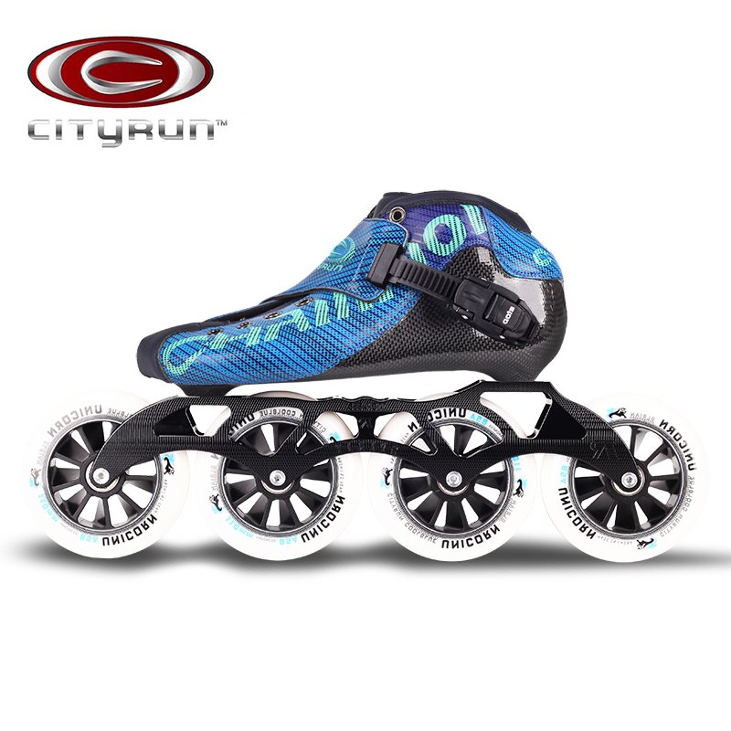 Carbon-fibrillation skates race speed for adult professional skaters, large-wheeled dry skates