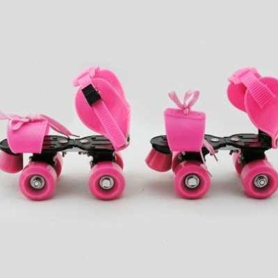 An upgraded child can regulate four-wheeled skates, skate skates, and a slab of dry skates
