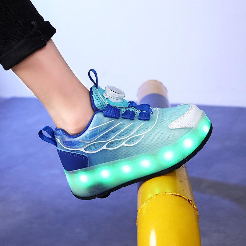 Four rounds of invisible retweetable high-shoe slider shoes for girls and boys with rash shoes