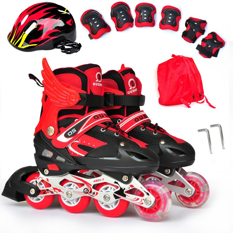Dicanon straight-on skater children have wheel skater girls and glitters and yellow