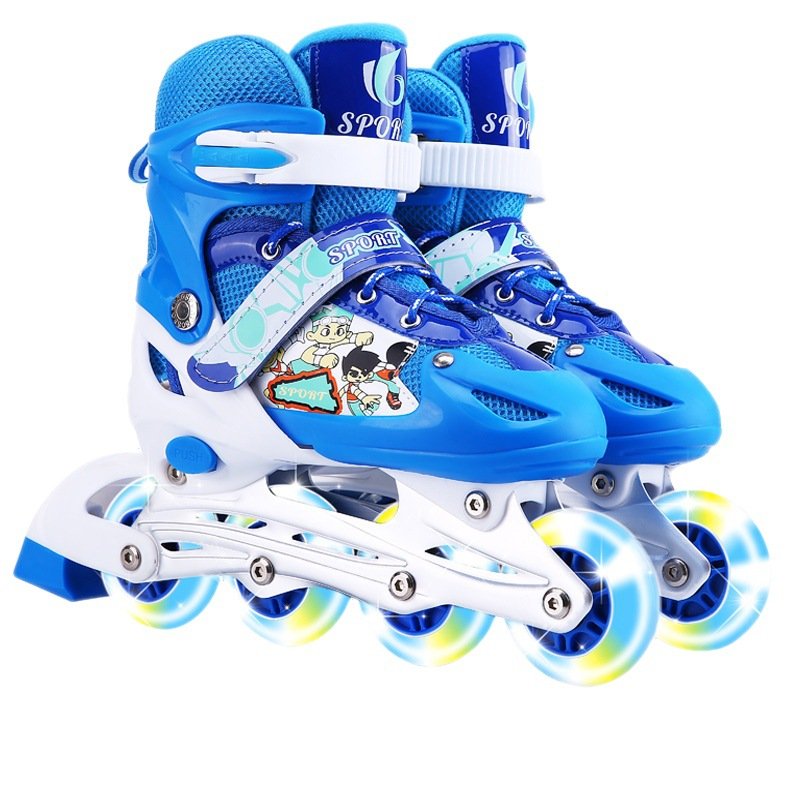 Slipped skates for girls and boys aged 3-4-5-6-8-9-10-12